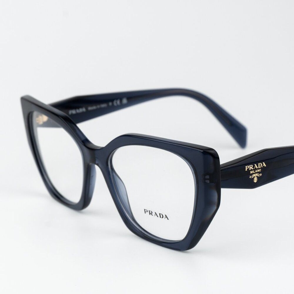Prada Women Eyeglasses Blue Crystal Cat Eye PR18WV 08Q1O1 BRAND NEW - Picture 4 of 8